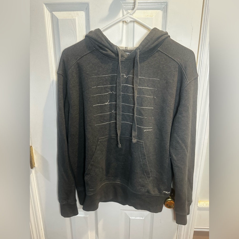 Prana Men’s Gray Hoodie Gray Sweatshirt Gorpcore Small